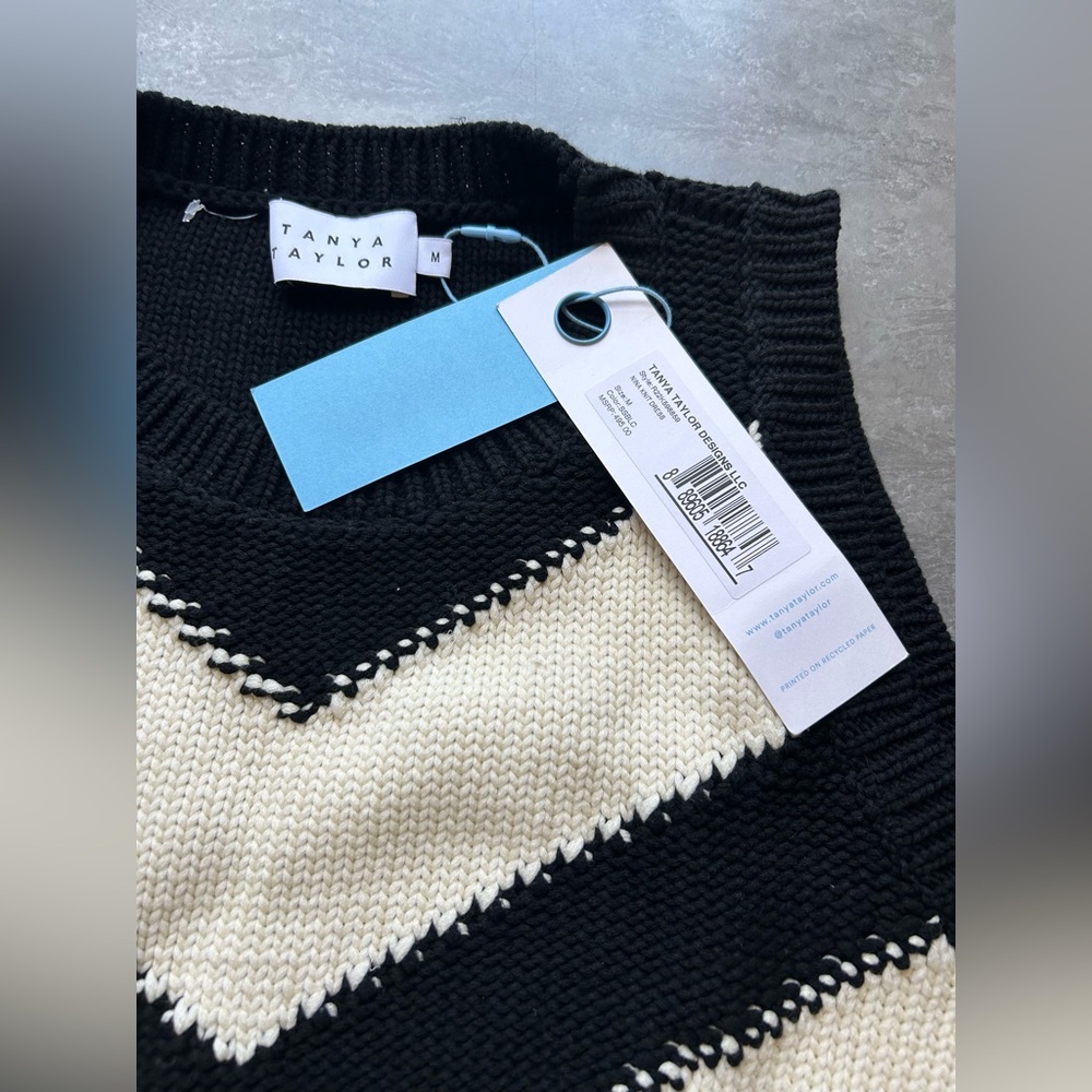 NWT Tanya Taylor Nina Organic Cotton Cable Knit Dress - Picture 6 of 11